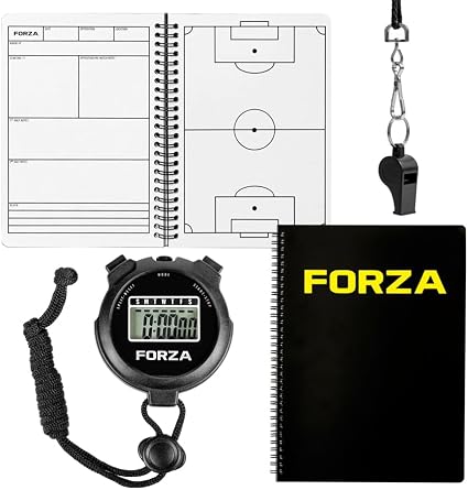 FORZA Kit de Entrenamiento cuaderno cronómetro silbato